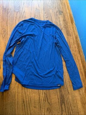 Patagonia Royal Blue Long-Sleeve Crewneck Shirt